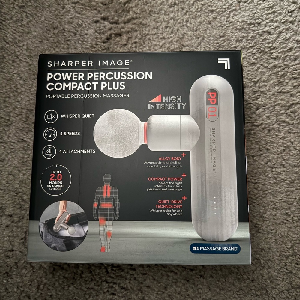 Sharper Image High Intensity Percussion Massager - Gray